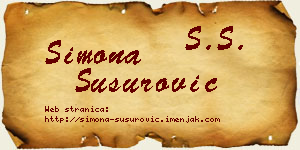 Simona Susurović vizit kartica